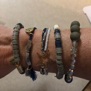 Erimish Multi-Color Beaded Bracelet Set